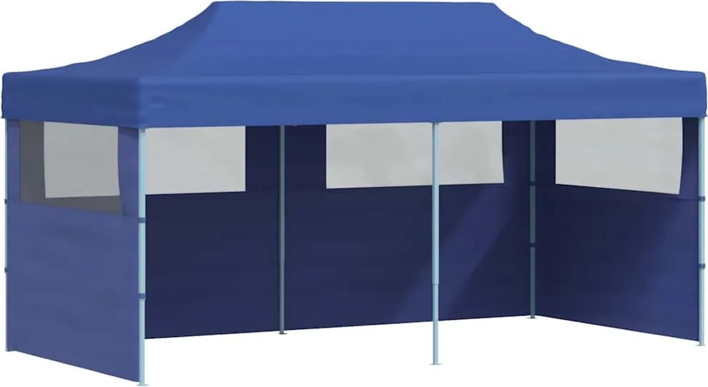 vidaXL Cort de petrecere pliabil de tip pop-up, albastru, 3 x 6 m