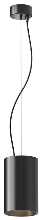Pendul LED iluminat design tehnic Efir D-10,5cm 33W negru