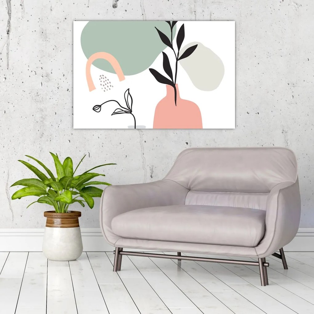 Tablou - Flori într-o vază N⁰3 (90x60 cm)