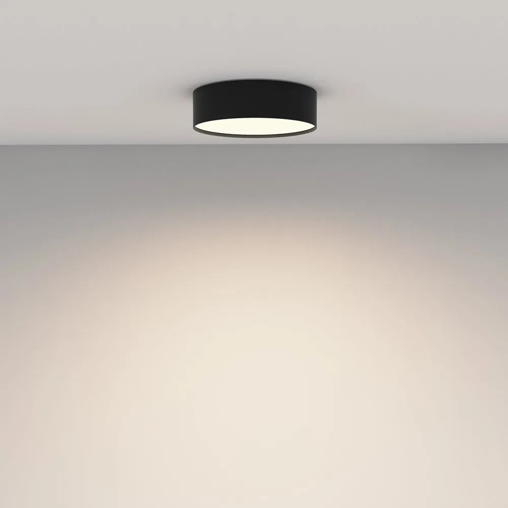 Plafoniera LED design tehnic Zoom D-22cm 3000K negru