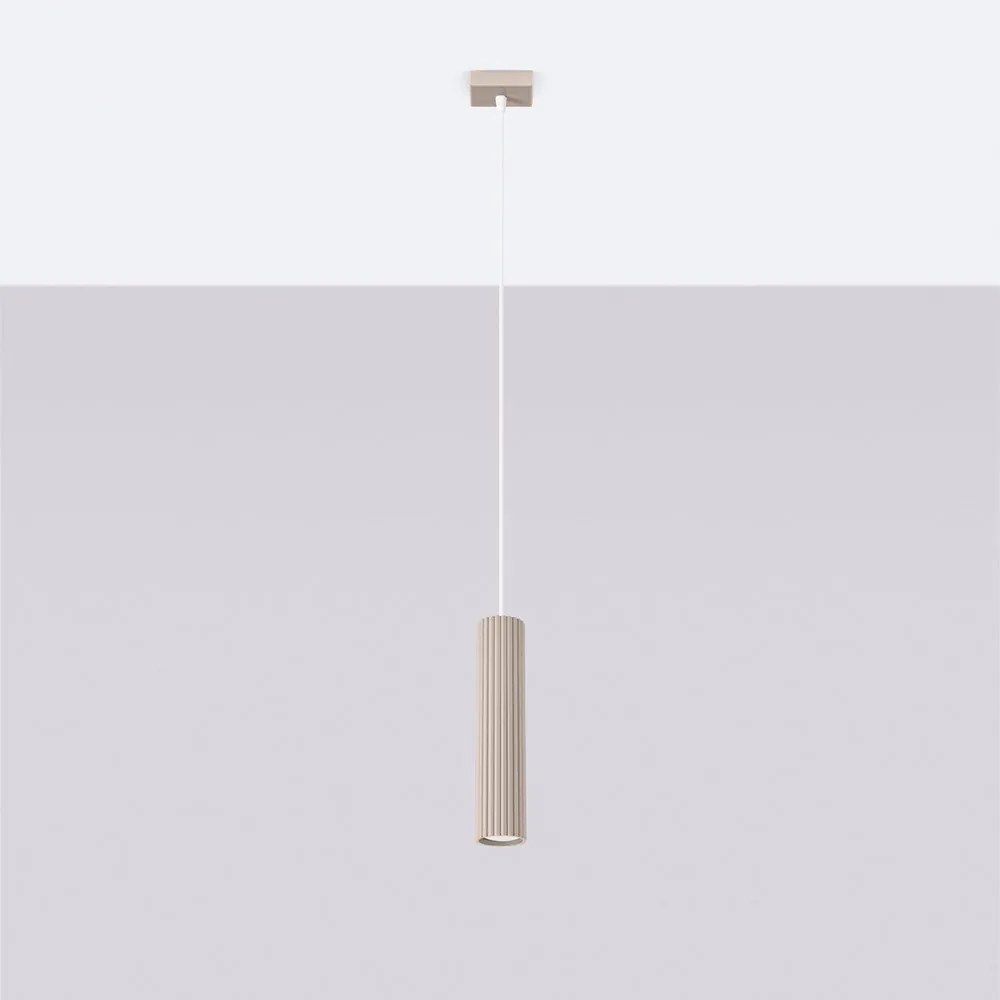 Lustră taupe din metal Gleam – Sollux