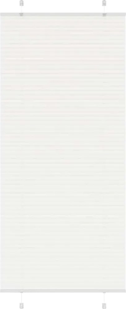 vidaXL Jaluzea plisată alb 100x200cm Lățime țesătură 99,4cm poliester