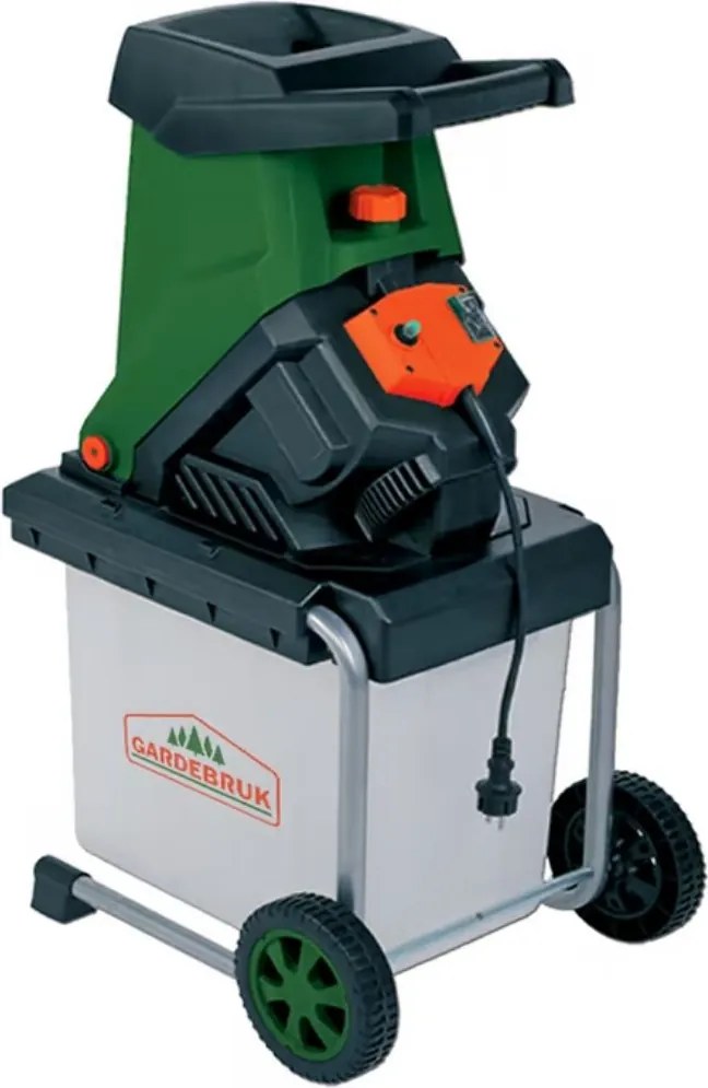Tocător de grădină CHIP cu recipient de colectare de 50 l, 3100W negru/verde Gardebruk