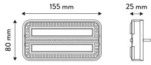 Lampă LED combinată cu semnalizator de direcție dinamic LED/12-24V IP65