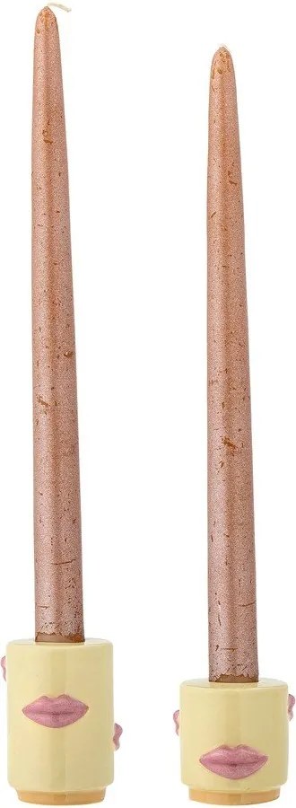 Sfeșnice 2 buc. din gresie Sassy – Bloomingville