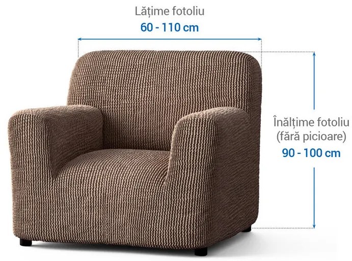 Huse bielastice COSTINA alunei fotoliu (l. 60 - 110 cm)