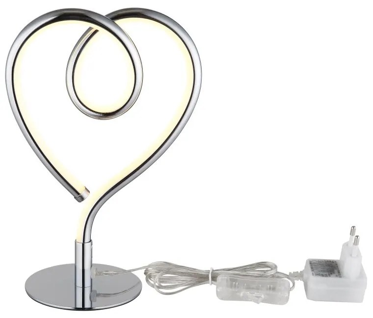 Veioza LED Lampa camera copii metal crom AMORE