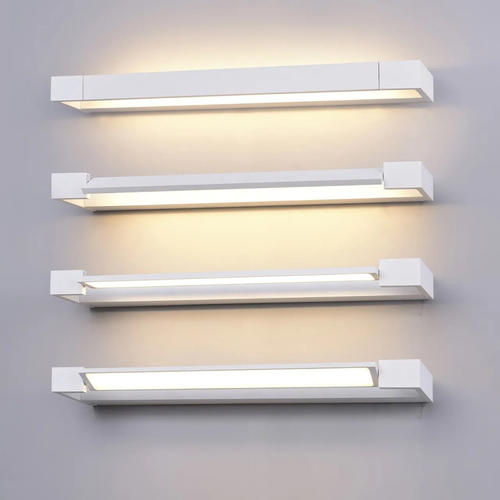 Aplica LED pentru baie directionabila 3000K Dali 90 neagra