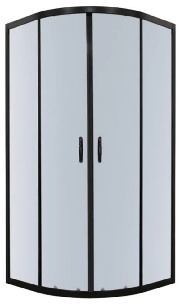 Cabină de duș cu ușă glisantă curbată TIARA80 80x80 cm