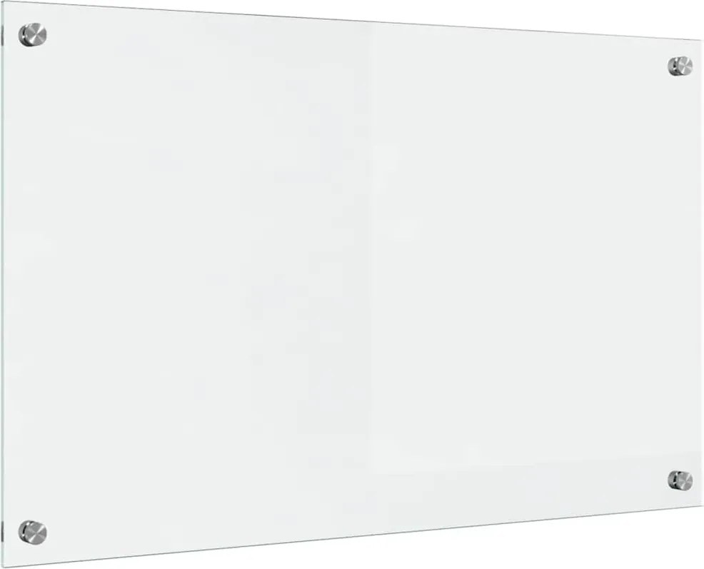 vidaXL Panou de bucătărie Transparent 80 x 50 cm sticlă securizată