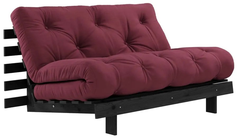 Canapea extensibilă roșie 140 cm Roots - Karup Design