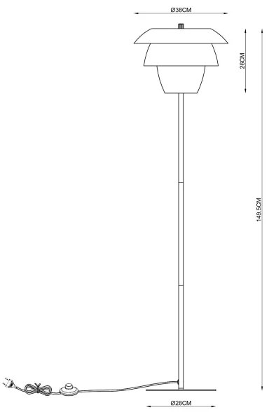 Lampadar Lucide 05729/01/30 JERICHO 1xE27/40W/230V