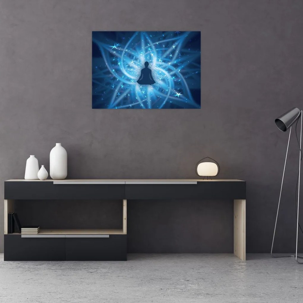 Tablou pe sticlă - Energie spirituală (70x50 cm)