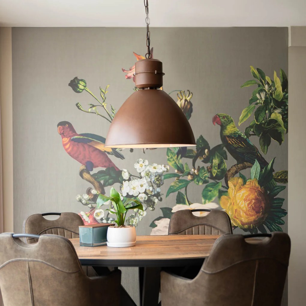 Lampă suspendată industrială ruginită - Flynn