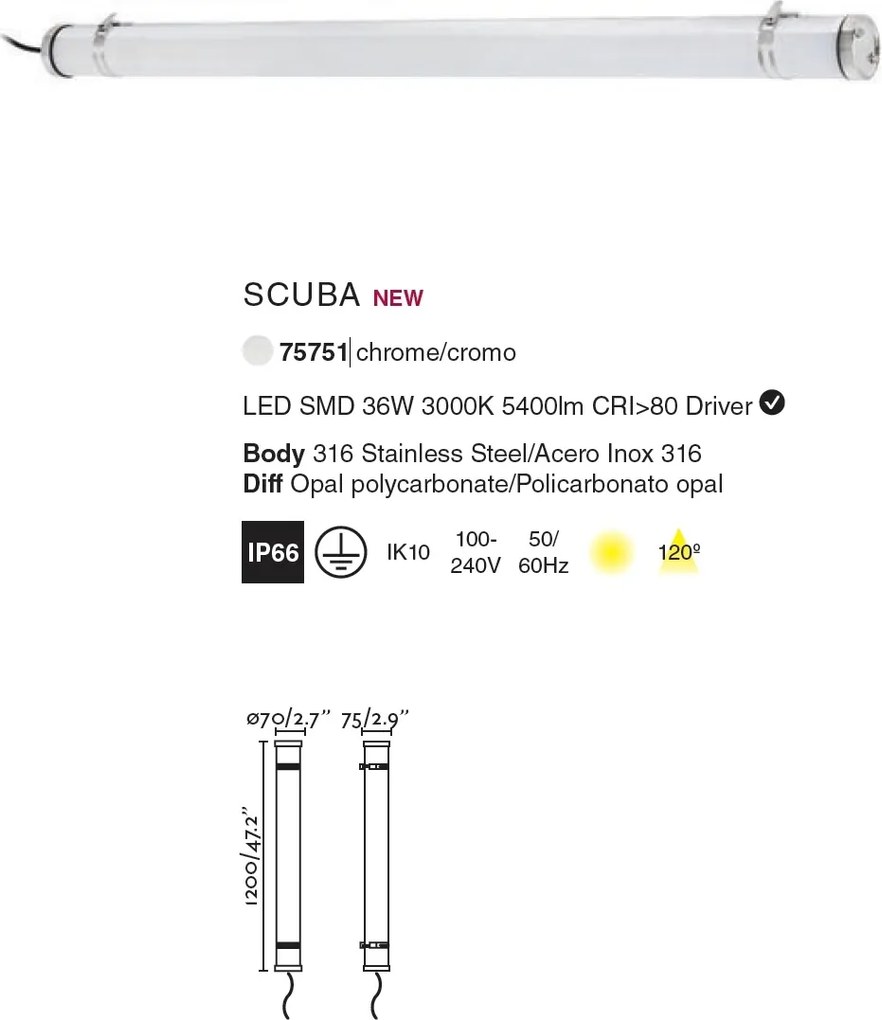 Lampa LED de iluminat exterior SCUBA 36W
