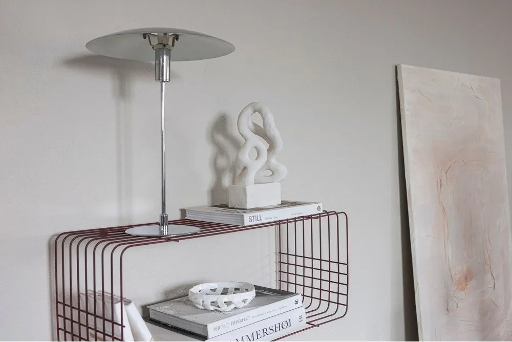 Raft burgundy etajat din metal 70 cm Wire – Mette Ditmer Denmark