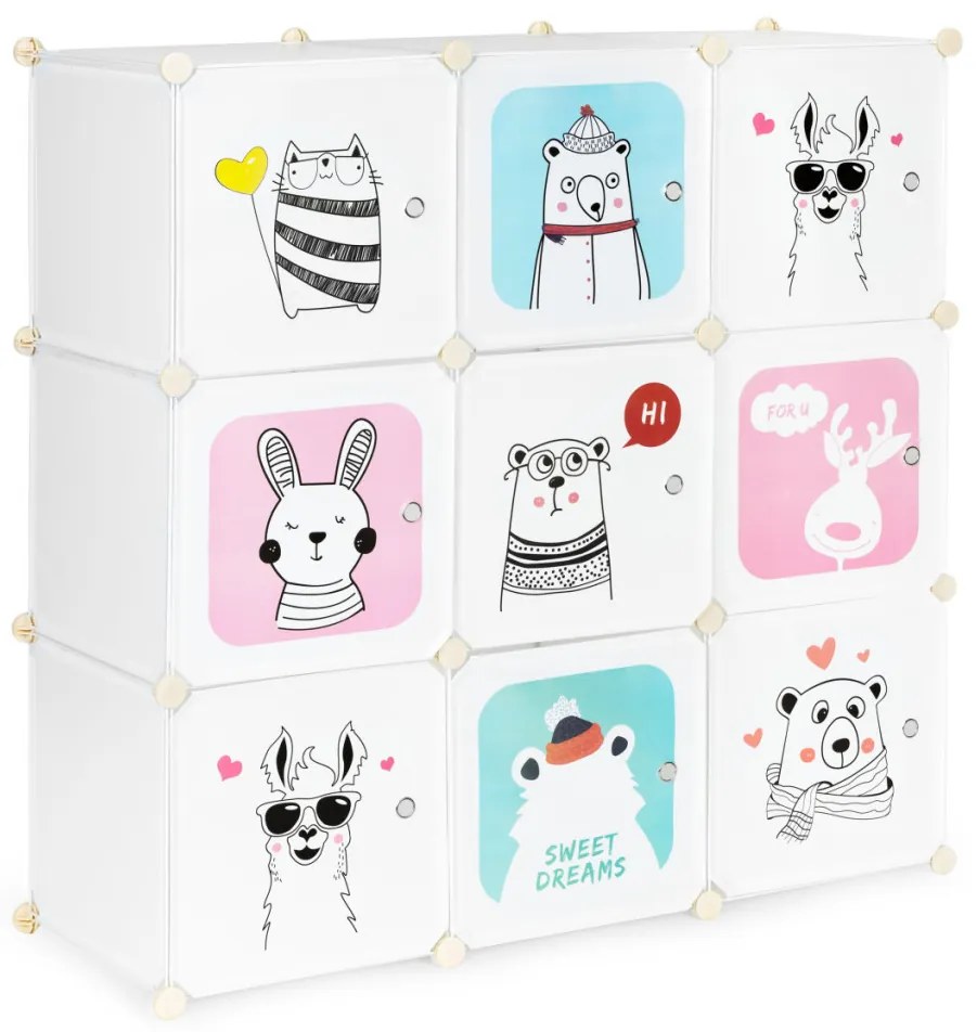 Dulap de depozitare jucării animale 109x37x109 cm