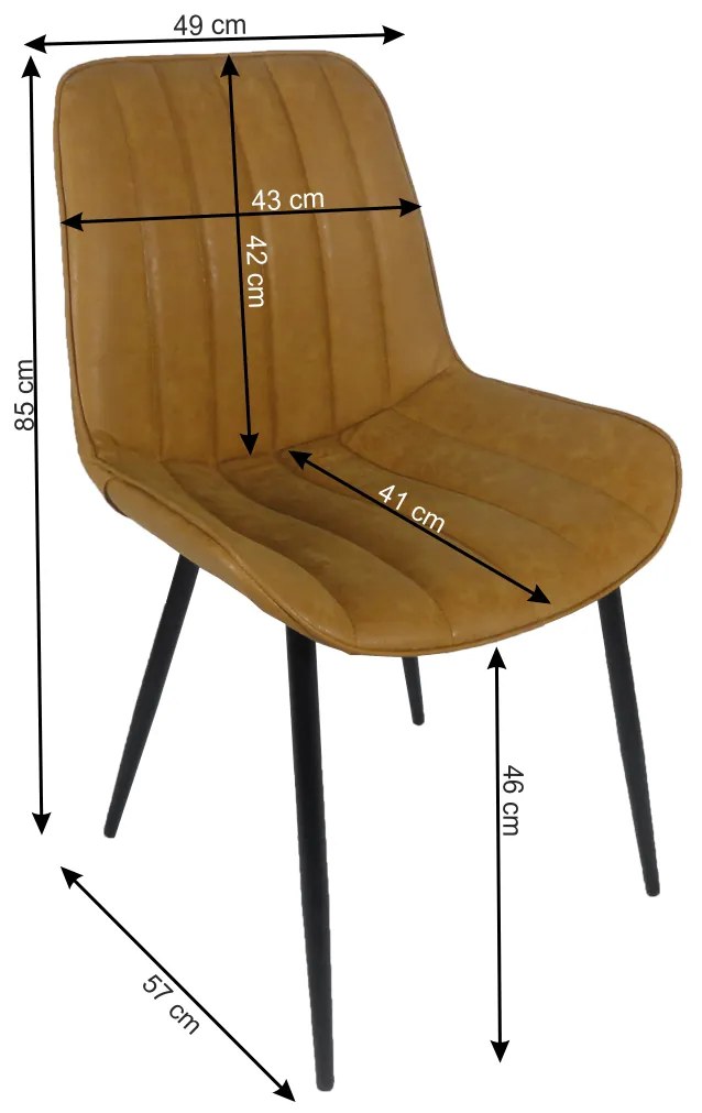 Scaun de sufragerie Halana (maro). 1016260