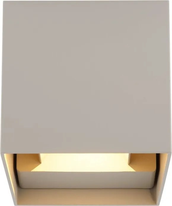 Aplica LED, Spot pentru iluminat exterior design modern IP54 Veronika nisip 10x10cm