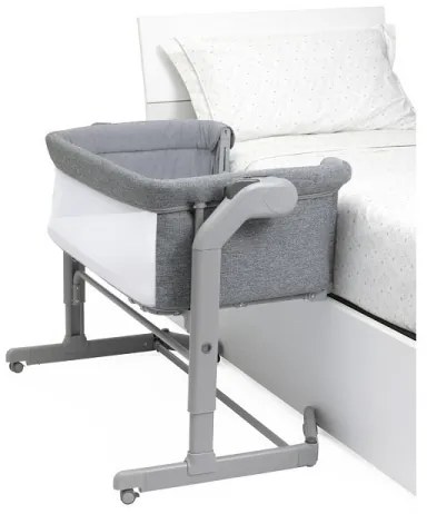 Pătuț pentru bebeluși Chicco 2v1 NEXT2ME MAGIC EVO gri închis