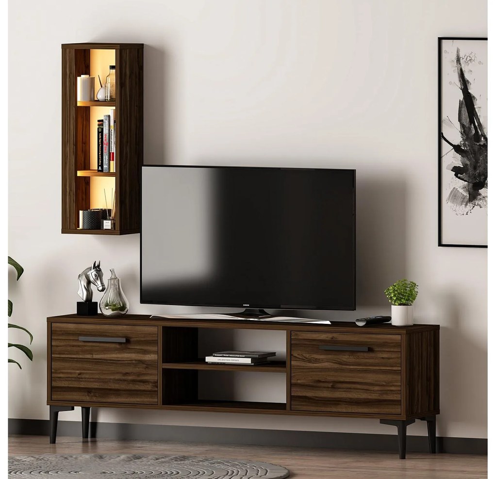 Mobilier living Kuvuni 1 (Nuc) (cu iluminare). 1095470
