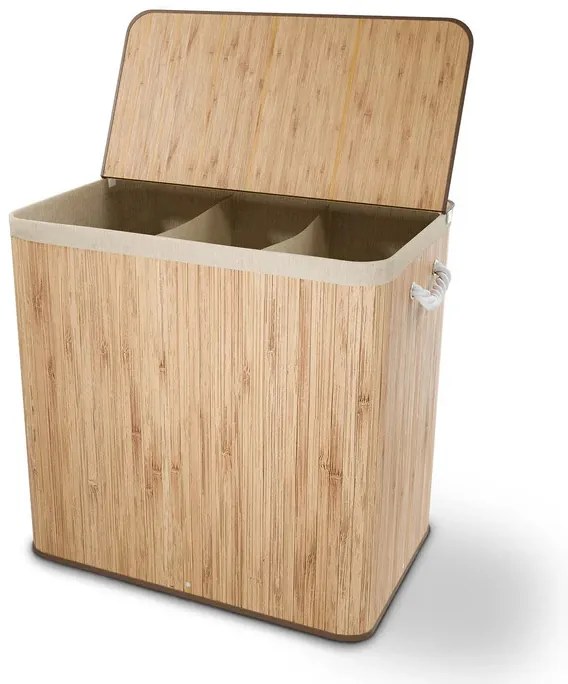 Juskys Coș de bambus Curly 150 L - natural