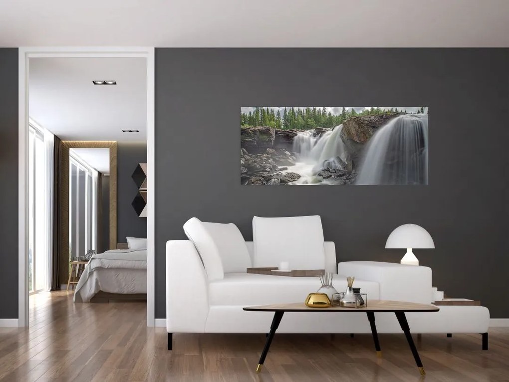 Tablou cu cascade (120x50 cm)