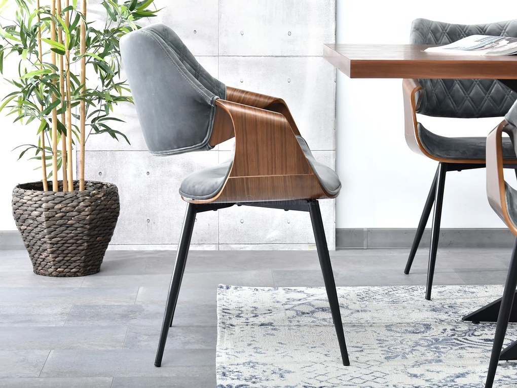 Scaun Rolf K (gri + negru). 1111258