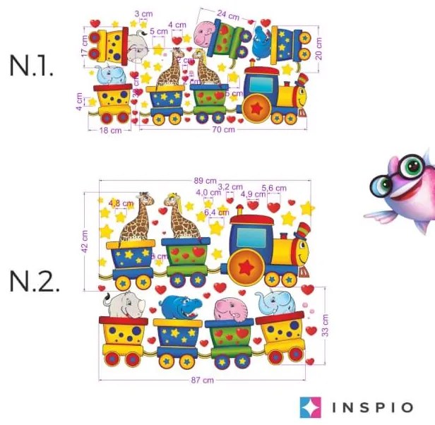 INSPIO Autocolant - Tren fericit