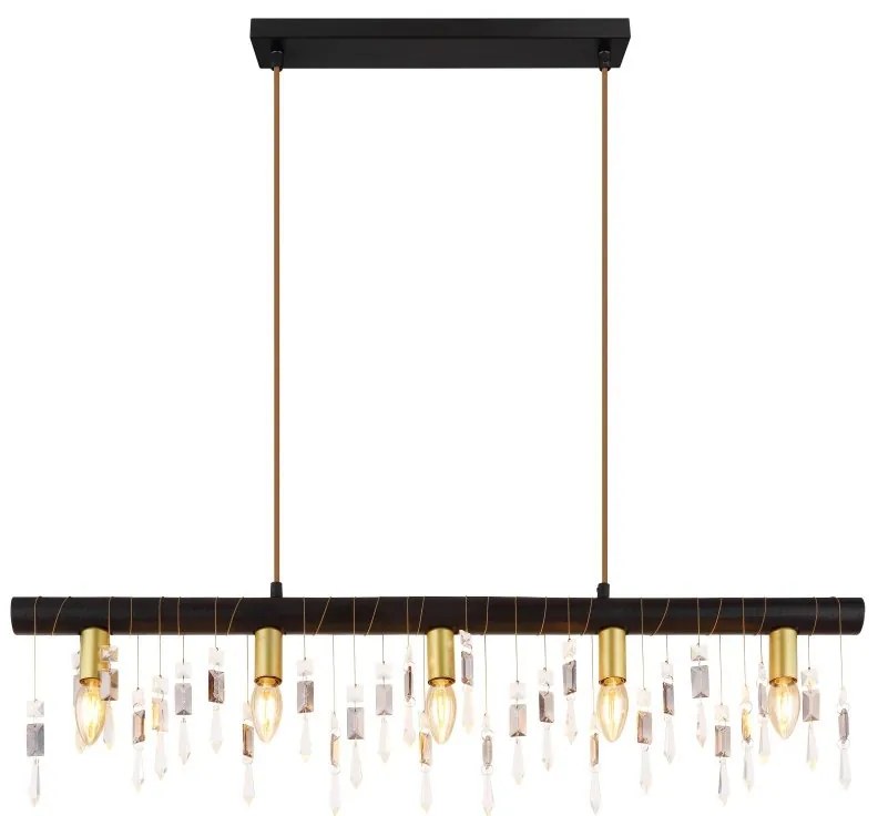 Lustra suspendata design modern Kira I negru