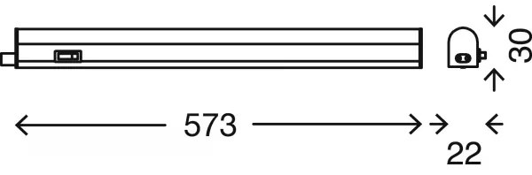 Brilo - Aplică LED pentru montaj sub mobilier LED/8W/230V 4000K 58,5 cm