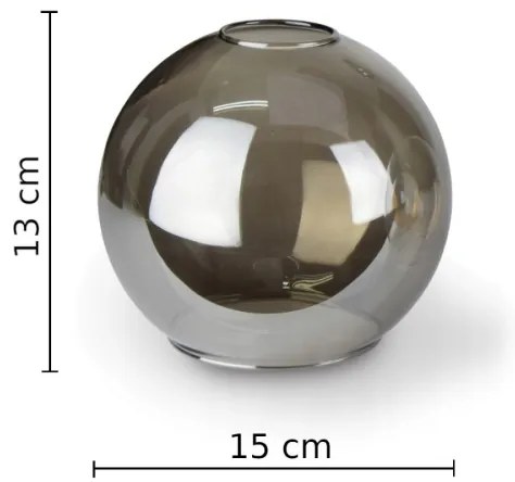 Lustră pe tijă FLEX 3xE27/60W/230V negru/negru fumuriu