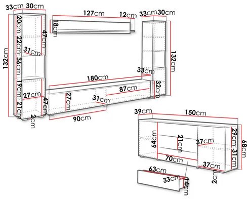 Mobilier living Nova II (wotan). Promo -17%. 1121835