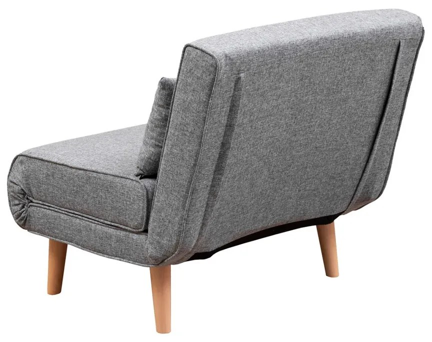 Fotoliu Folde Single Light Grey