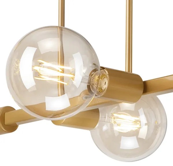 Lustră pe tijă ASTRID 4xE27/60W/230V aurie