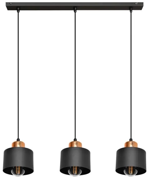 Lustră pe sfoară EDISON 3xE27/15W/230V