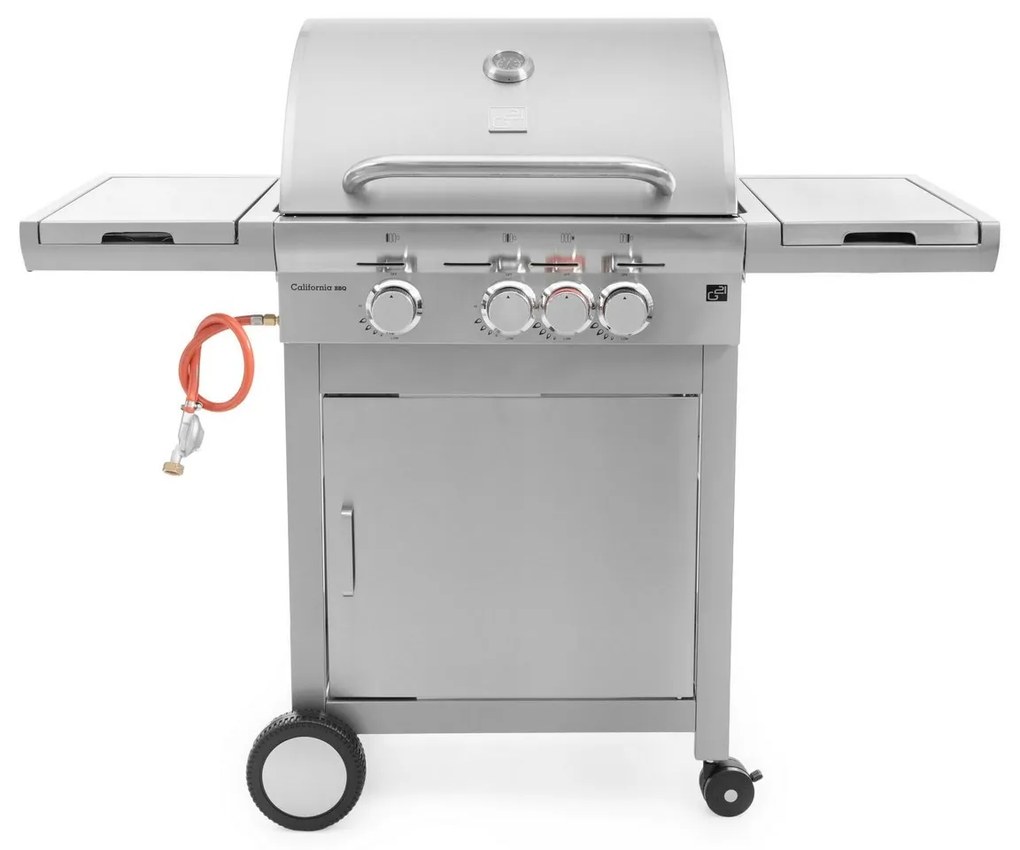 Grătar cu gaz G21 California BBQ Premium line 4arzătoare + reductor gratuit