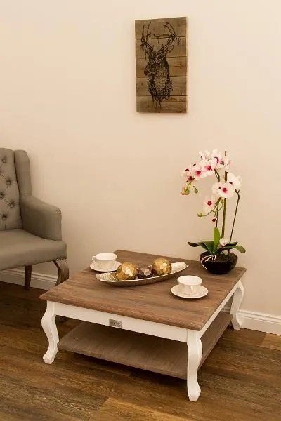 Masuta de cafea Adriana , MDF&Lemn, 35x80x80 cm