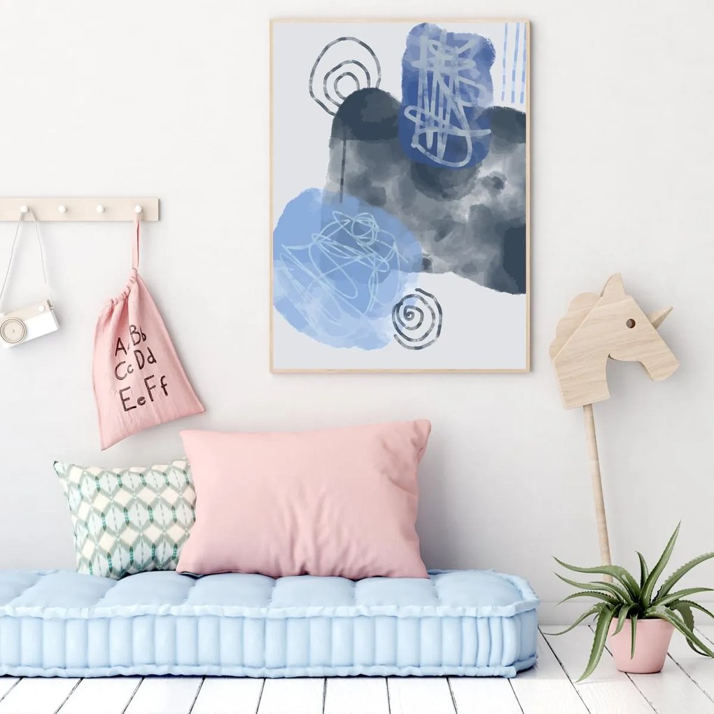 Poster - Abstracție pictată (A4)