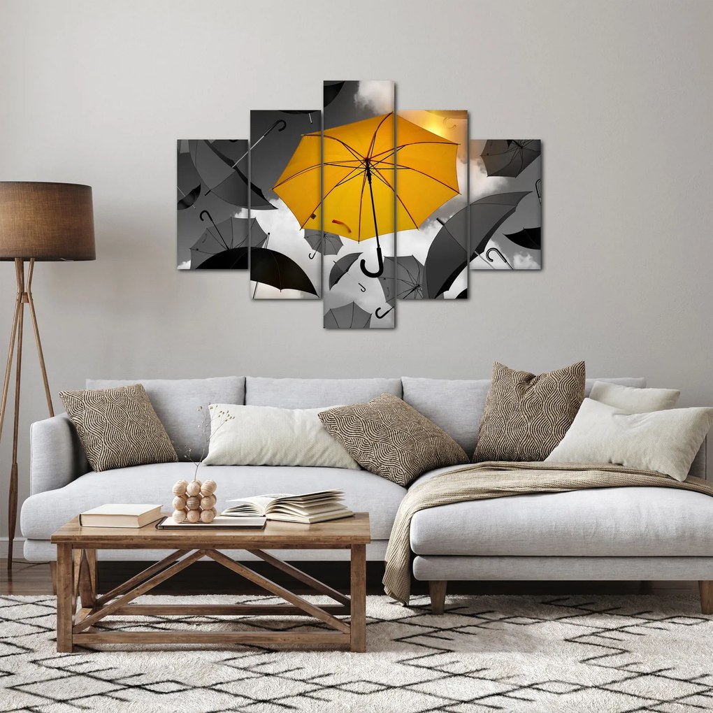 Tablou - Umbrelă galbenă (150x105 cm)