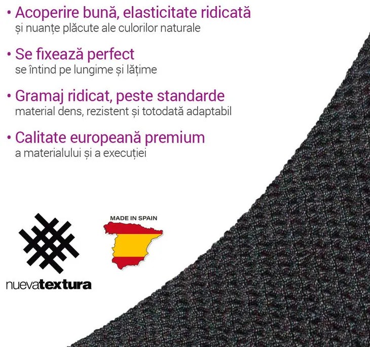 Huse super elastice HARMONIA antracit fotoliu (l. 70 - 110 cm)