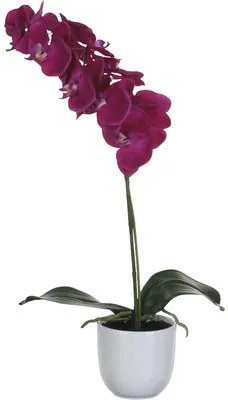 Floare artificiala, orhidee, 60 cm, violet