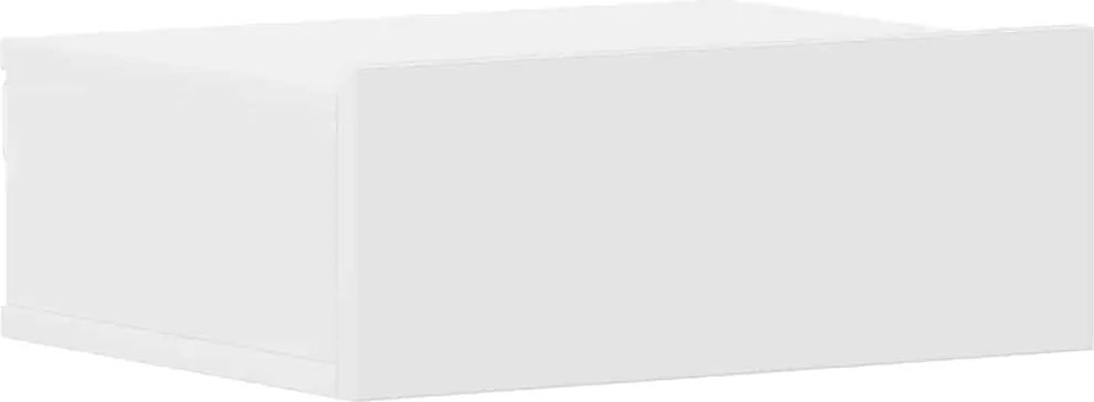 vidaXL Noptieră suspendată, alb, 40x30x15 cm, lemn prelucrat