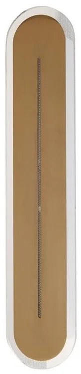 Aplica LED de perete baie metal alama satin IP44 Couper L-42cm