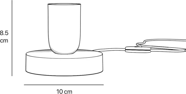 Veioza minimalista din alama Sputnik