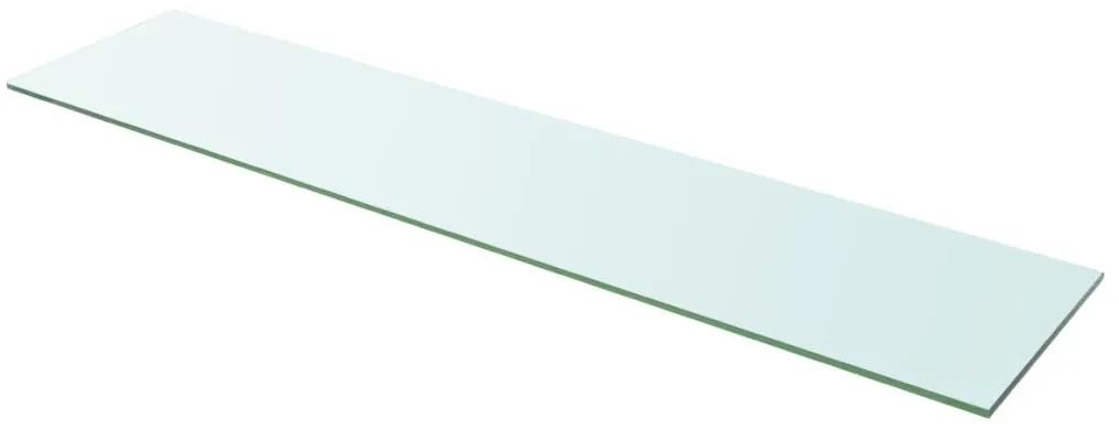 vidaXL Raft din sticlă transparentă, 110 x 25 cm