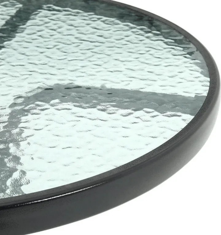 Set de gradina TREGO ISLAND - 2 scaune si masa rotunda ø 60 cm, antracit