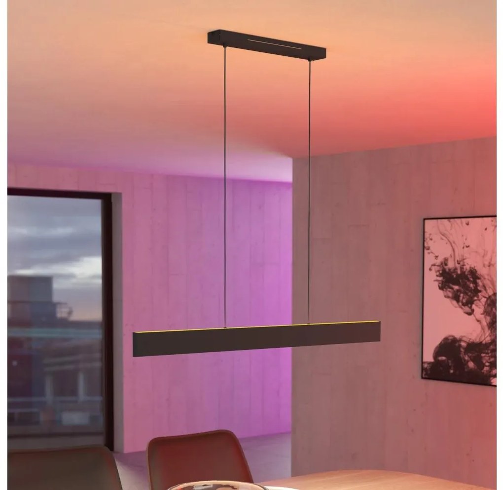 Lustră LED RGBW dimabilă pe cablu Eglo 31433 ANDREAS-Z LED/38W/230V negru