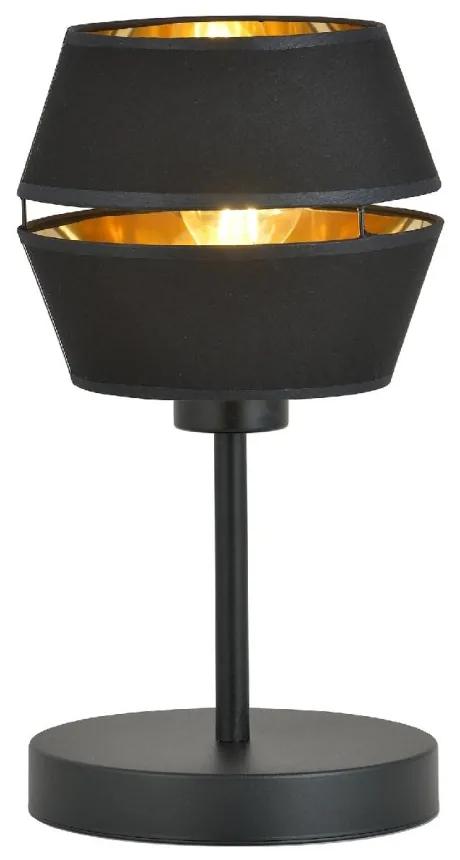 Lampa de masa eleganta design modern PIANO negru, auriu