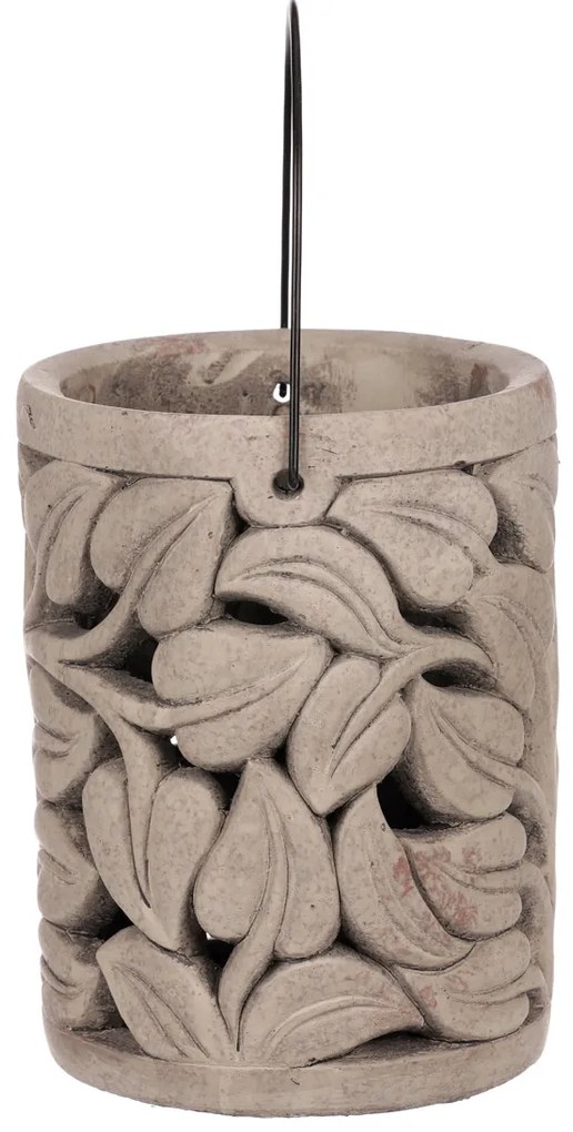 Felinar decorativ Folia, 19 x 25 cm, beton